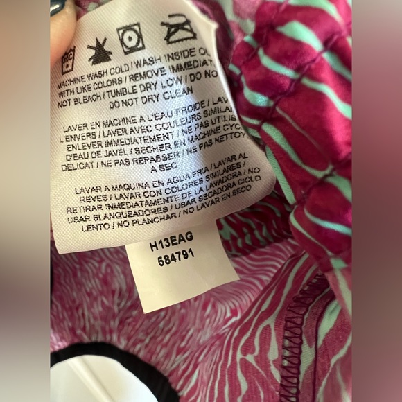 Nike Windrunner Jacket with Hood in Purple and Mint Zebra - Picture 7 of 7